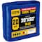 Core Tarps Heavy Duty Tarp, 60 ft L x 0.5 mm H x 30 ft W, 20 Mil, Blue, Polyethylene CT-705-30X60 - alternate 1